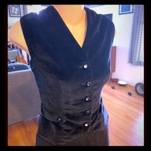 Vintage 50s velvet vest style top